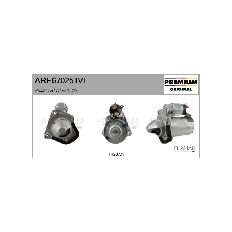 FLAMAR ARF670251VL Motor de arranque - 1