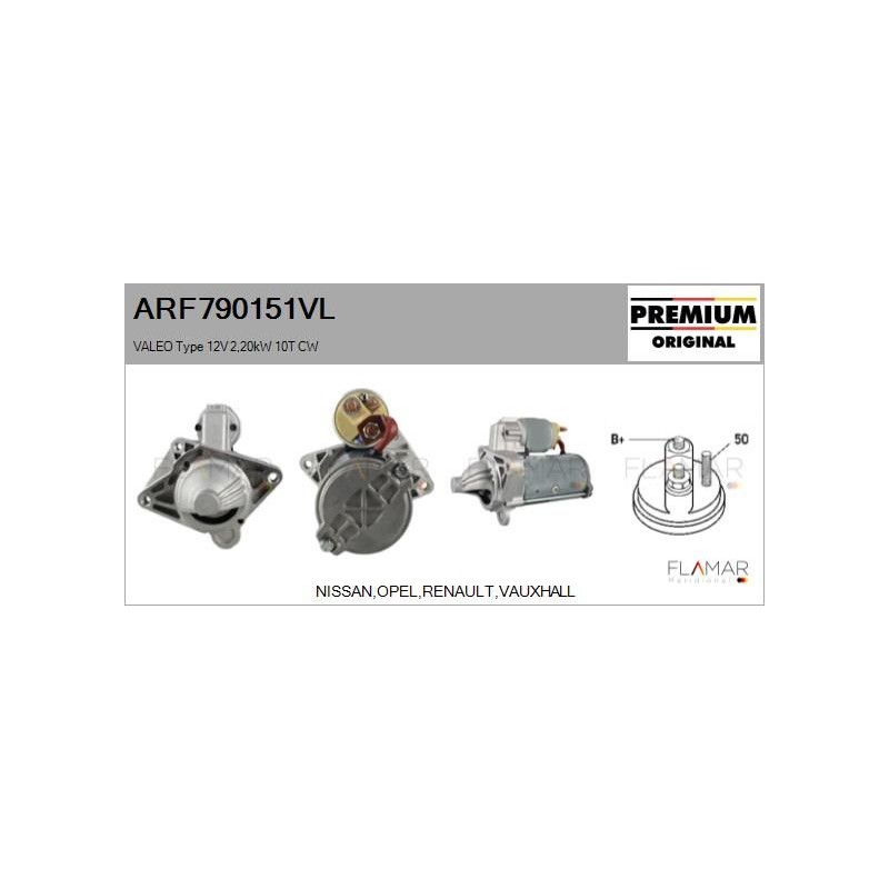 FLAMAR ARF790151VL Motor de arranque - 1