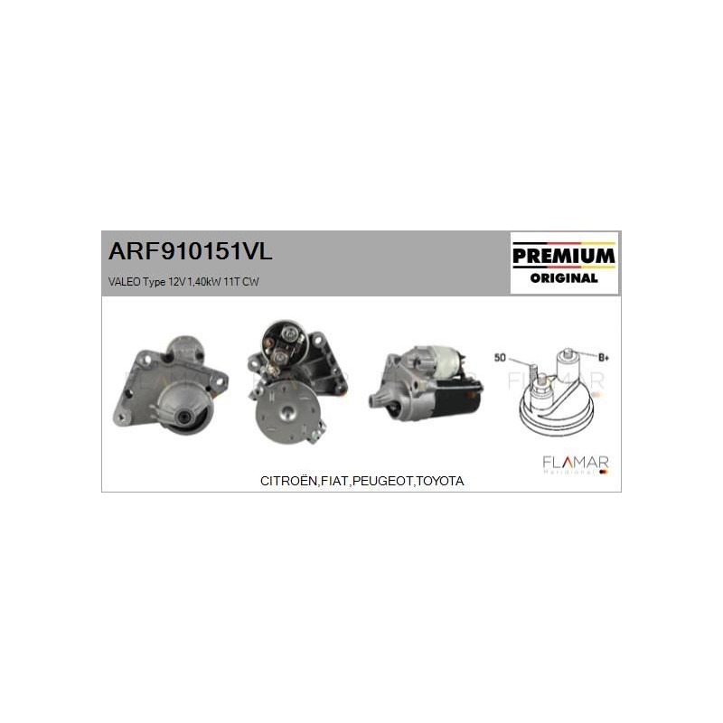FLAMAR ARF910151VL Motor de arranque - 1