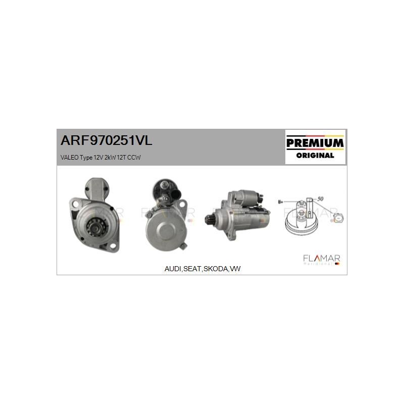 FLAMAR ARF970251VL Motor de arranque - 1