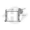 DIEDERICHS DCM2368 Radiador, refrigeración del motor