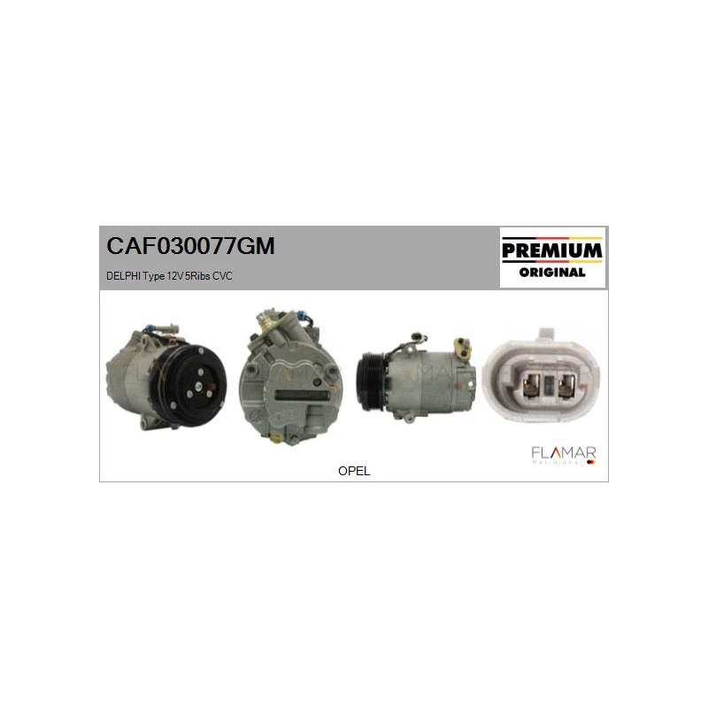FLAMAR CAF030077GM Compresor, aire acondicionado - 1