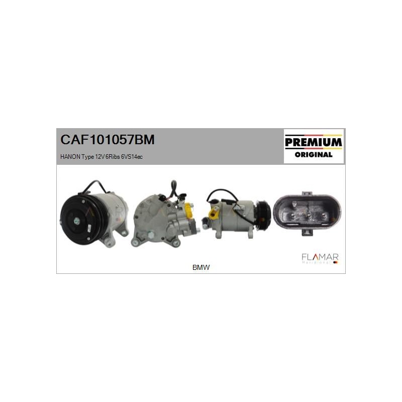 FLAMAR CAF101057BM Compresor, aire acondicionado - 1