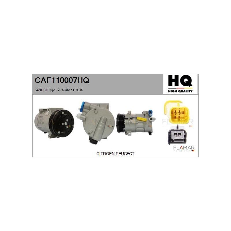 FLAMAR CAF110007HQ Compresor, aire acondicionado - 1