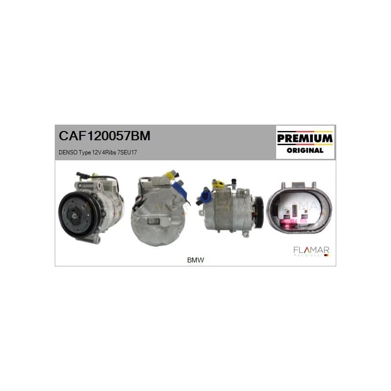 FLAMAR CAF120057BM Compresor, aire acondicionado - 1