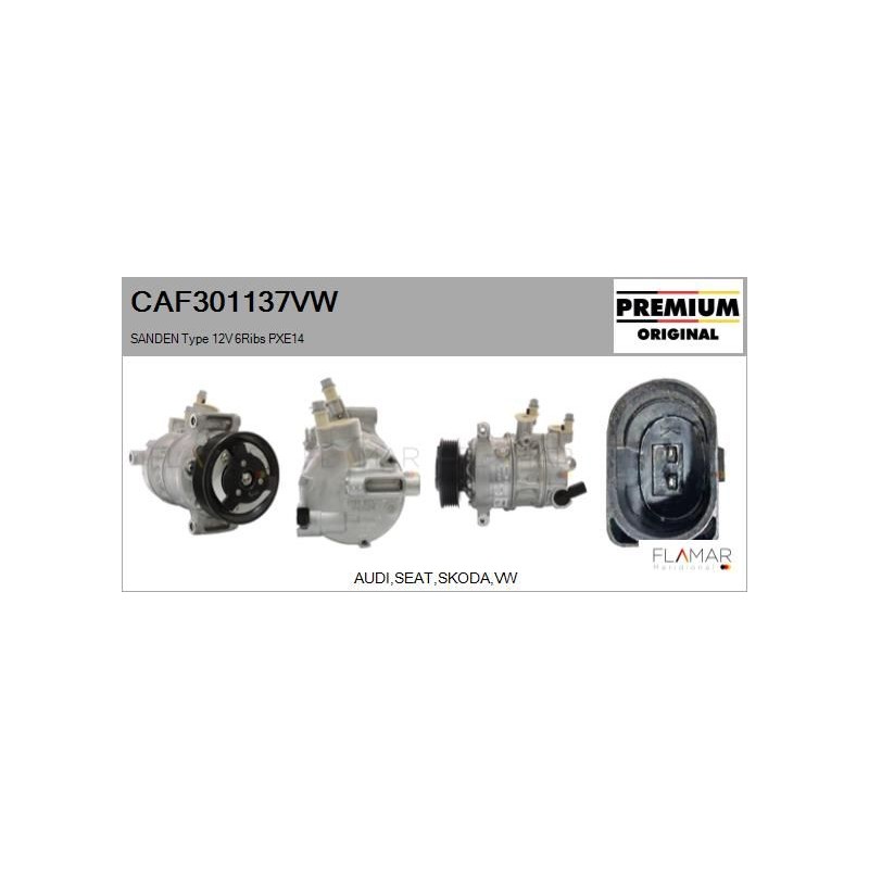 FLAMAR CAF301137VW Compresor, aire acondicionado - 1