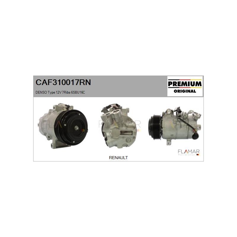 FLAMAR CAF310017RN Compresor, aire acondicionado - 1