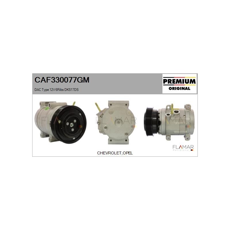 FLAMAR CAF330077GM Compresor, aire acondicionado - 1