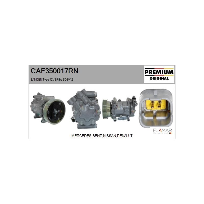FLAMAR CAF350017RN Compresor, aire acondicionado - 1