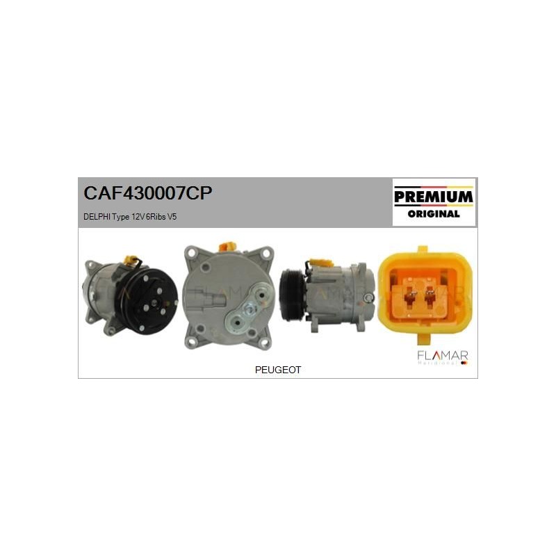 FLAMAR CAF430007CP Compresor, aire acondicionado - 1