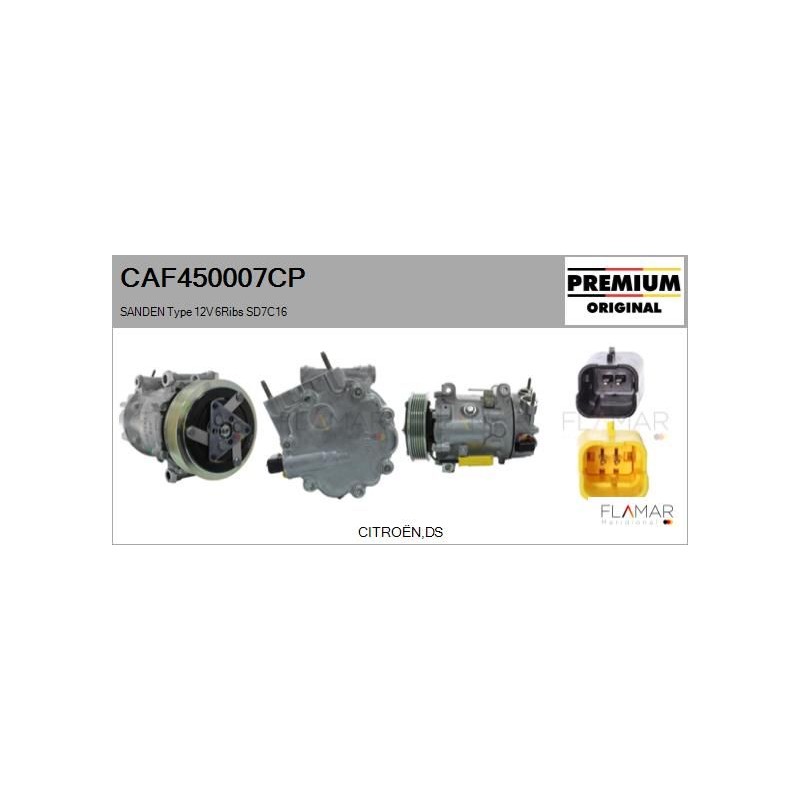 FLAMAR CAF450007CP Compresor, aire acondicionado - 1