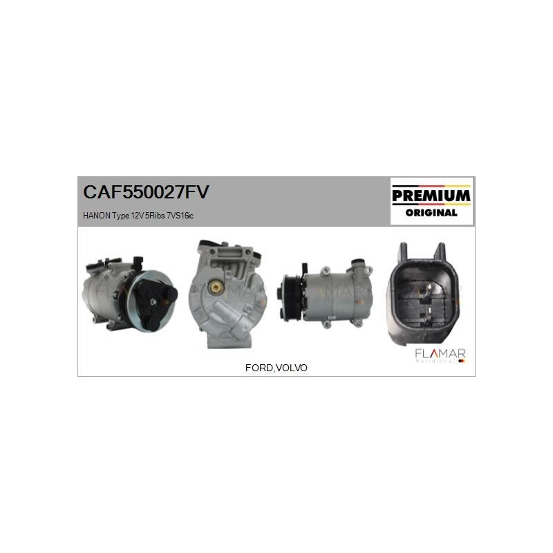 FLAMAR CAF550027FV Compresor, aire acondicionado - 1