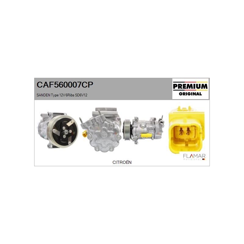 FLAMAR CAF560007CP Compresor, aire acondicionado - 1
