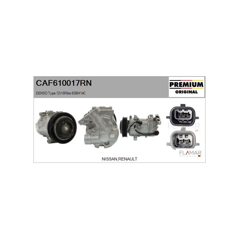 FLAMAR CAF610017RN Compresor, aire acondicionado - 1