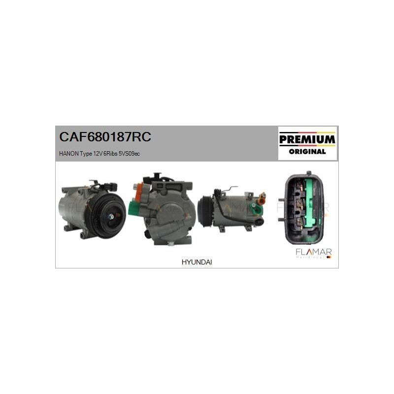 FLAMAR CAF680187RC Compresor, aire acondicionado - 1