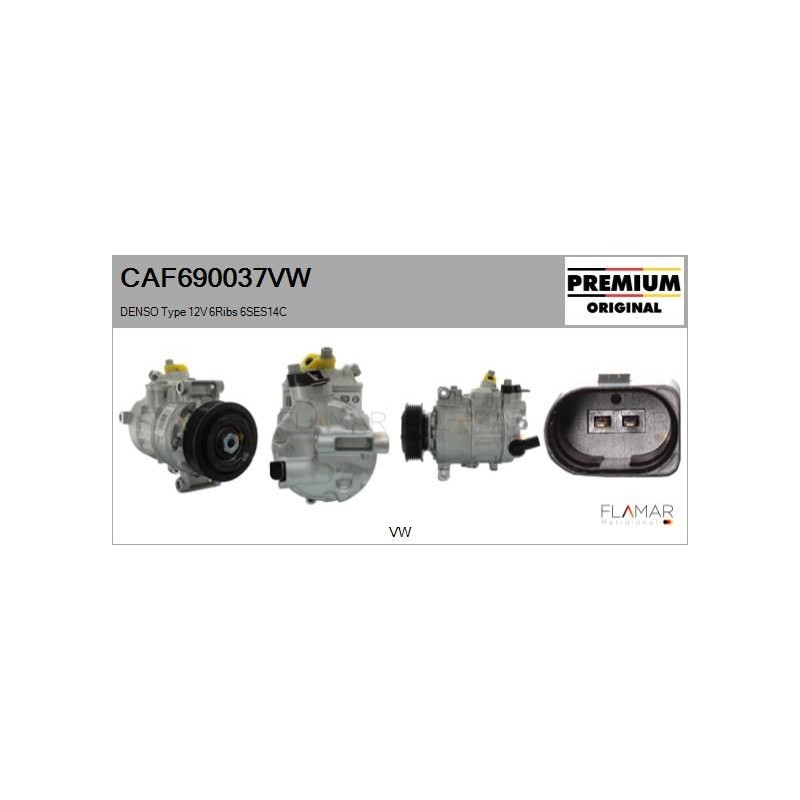 FLAMAR CAF690037VW Compresor, aire acondicionado - 1