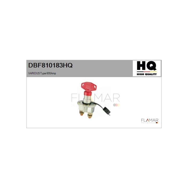 FLAMAR DBF810183HQ Interruptor principal, batería - 1