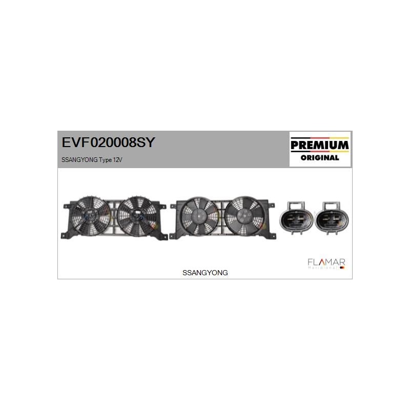 FLAMAR EVF020008SY Motor eléctrico, ventilador del radiador - 1