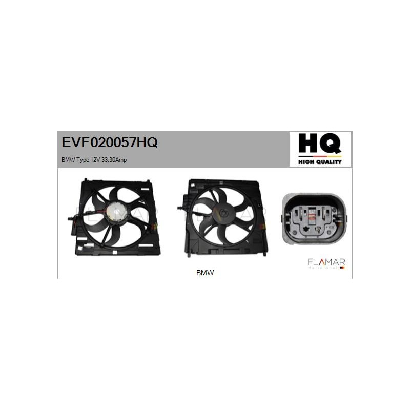 FLAMAR EVF020057HQ Motor eléctrico, ventilador del radiador - 1