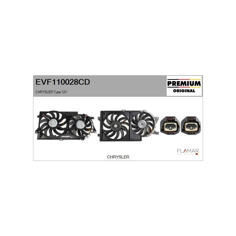 FLAMAR EVF110028CD Motor eléctrico, ventilador del radiador - 1