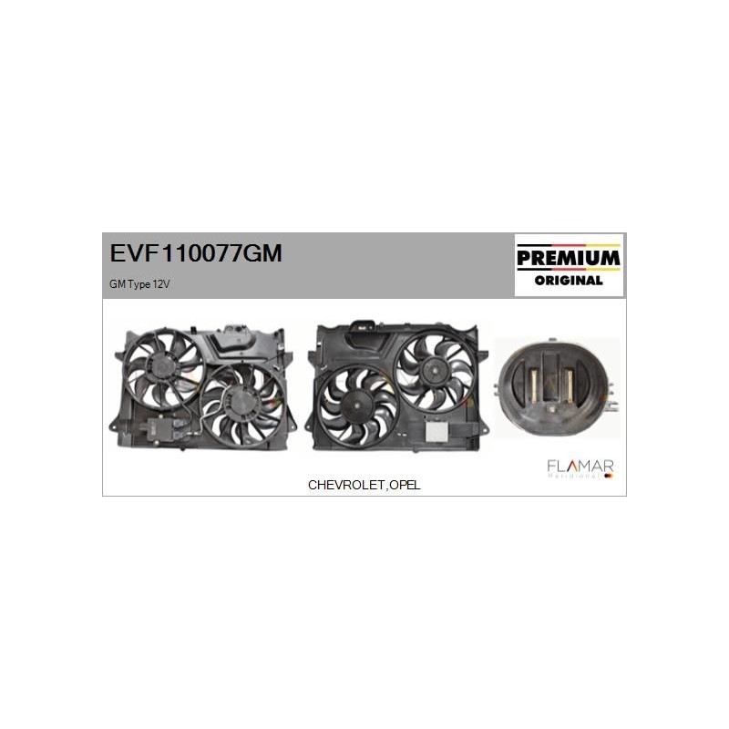 FLAMAR EVF110077GM Motor eléctrico, ventilador del radiador - 1