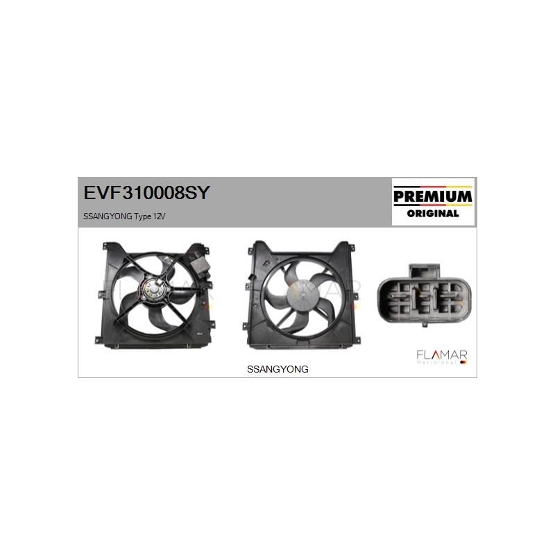 FLAMAR EVF310008SY Motor eléctrico, ventilador del radiador - 1