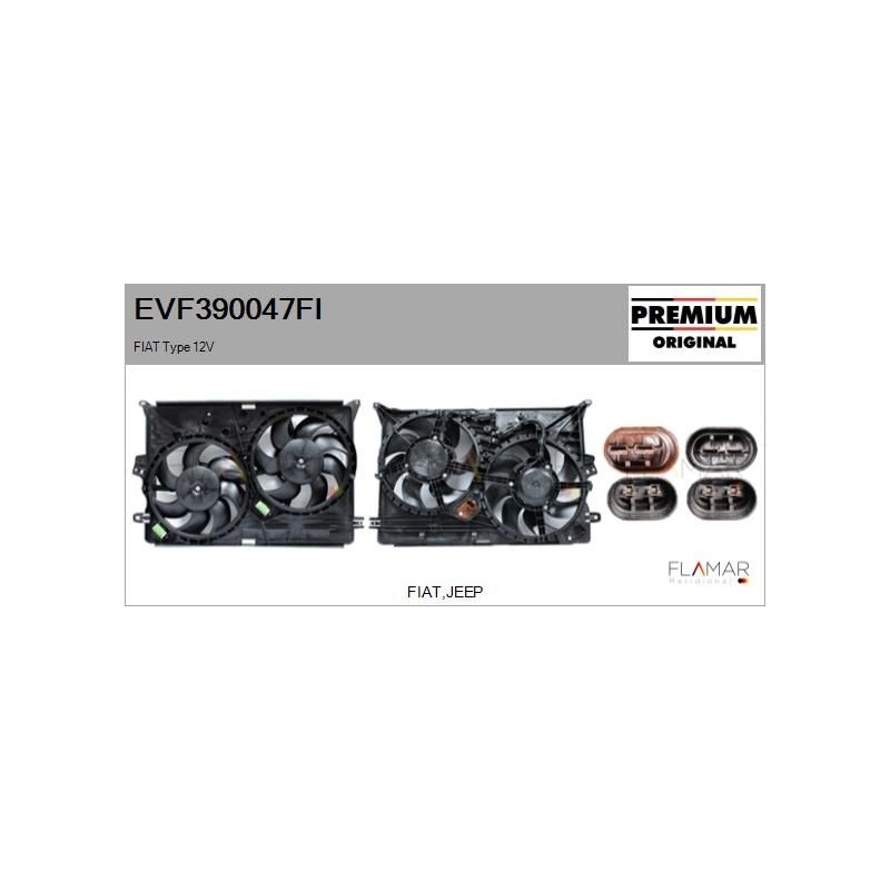 FLAMAR EVF390047FI Motor eléctrico, ventilador del radiador - 1