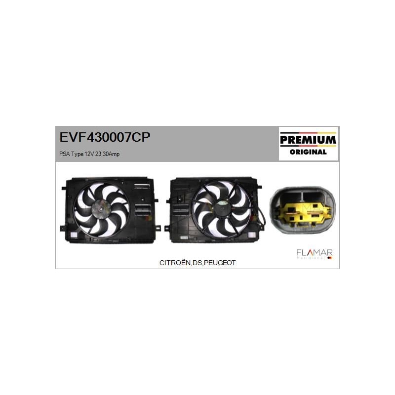 FLAMAR EVF430007CP Motor eléctrico, ventilador del radiador - 1