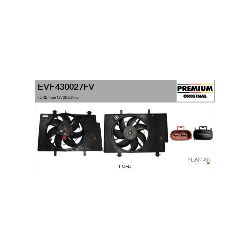 FLAMAR EVF430027FV Motor eléctrico, ventilador del radiador - 1