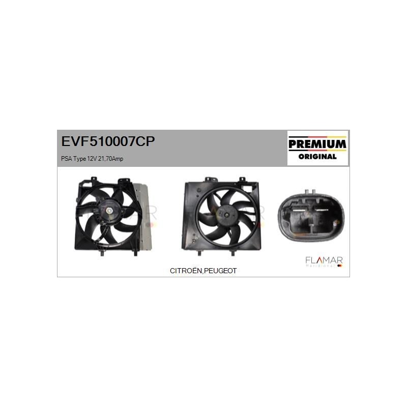 FLAMAR EVF510007CP Motor eléctrico, ventilador del radiador - 1