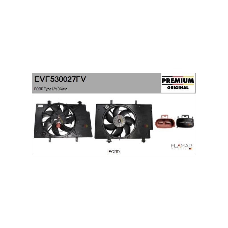 FLAMAR EVF530027FV Motor eléctrico, ventilador del radiador - 1