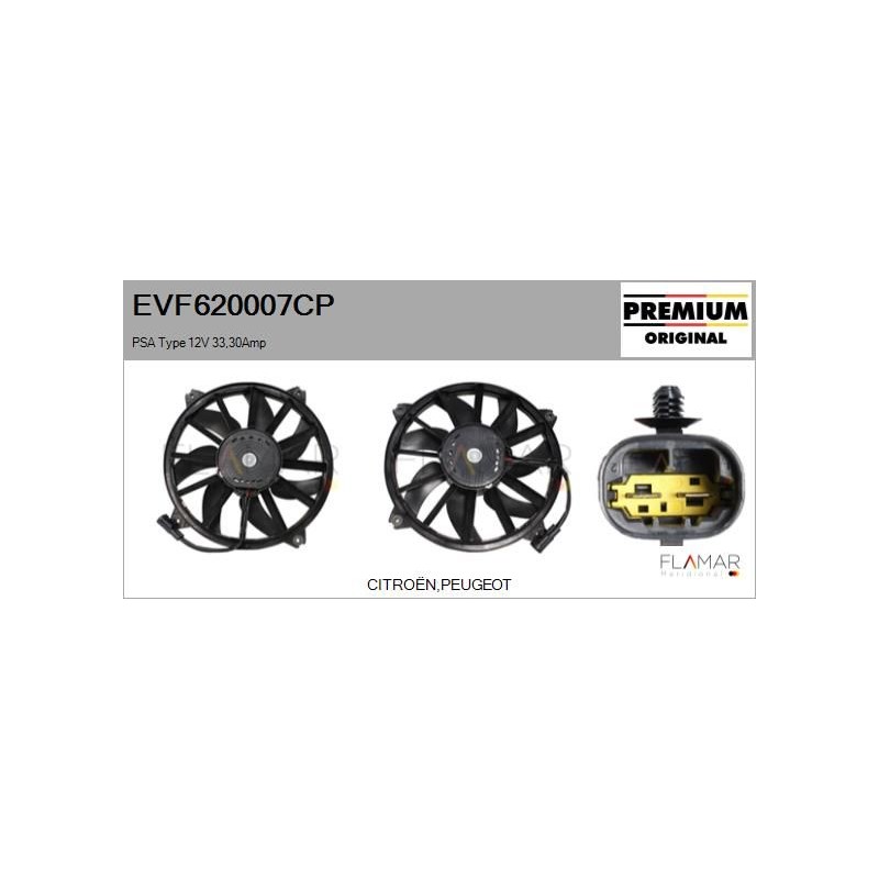 FLAMAR EVF620007CP Motor eléctrico, ventilador del radiador - 1