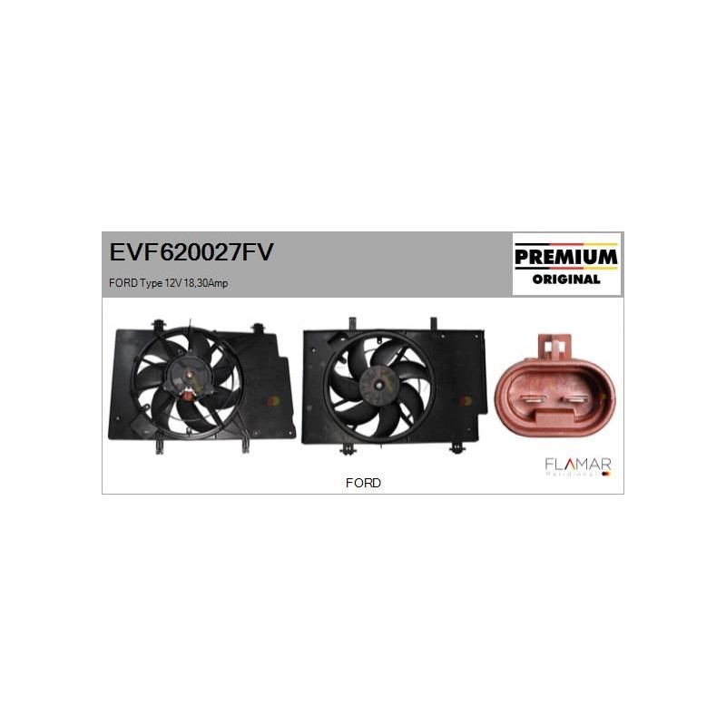 FLAMAR EVF620027FV Motor eléctrico, ventilador del radiador - 1