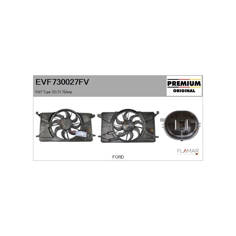 FLAMAR EVF730027FV Motor eléctrico, ventilador del radiador - 1