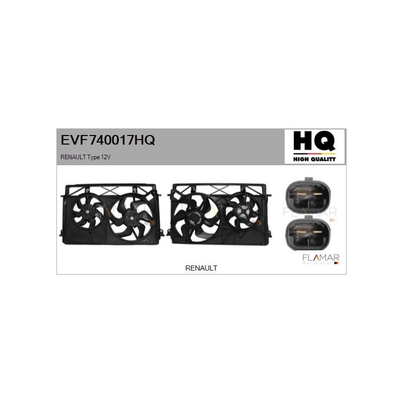 FLAMAR EVF740017HQ Motor eléctrico, ventilador del radiador - 1