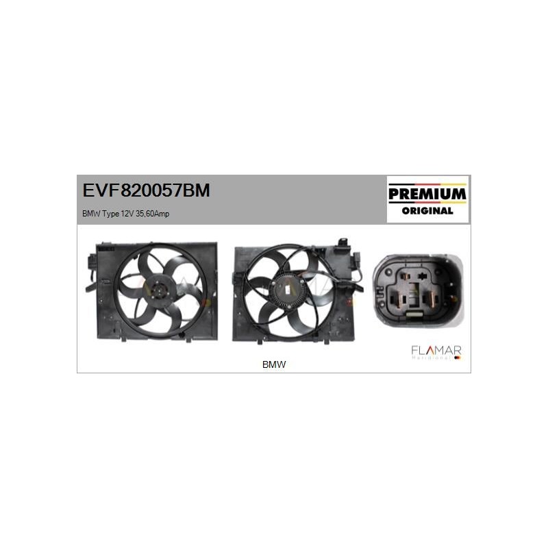 FLAMAR EVF820057BM Motor eléctrico, ventilador del radiador - 1