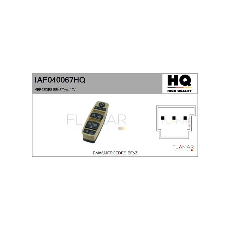 FLAMAR IAF040067HQ Interruptor, elevalunas - 1