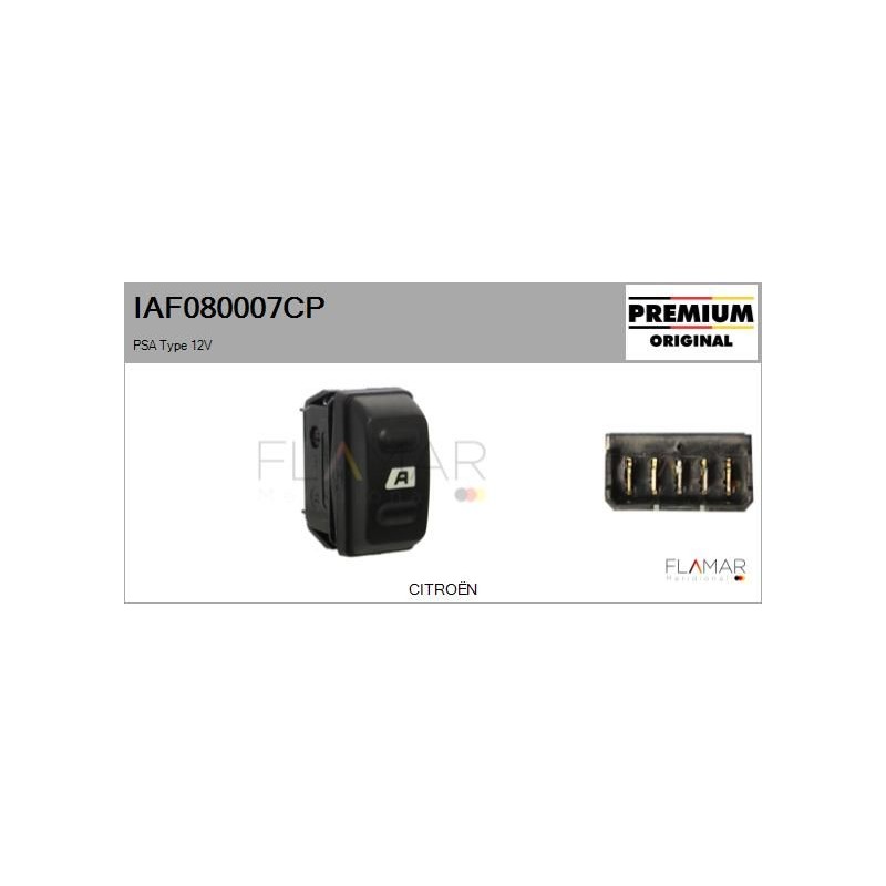 FLAMAR IAF080007CP Interruptor, elevalunas - 1
