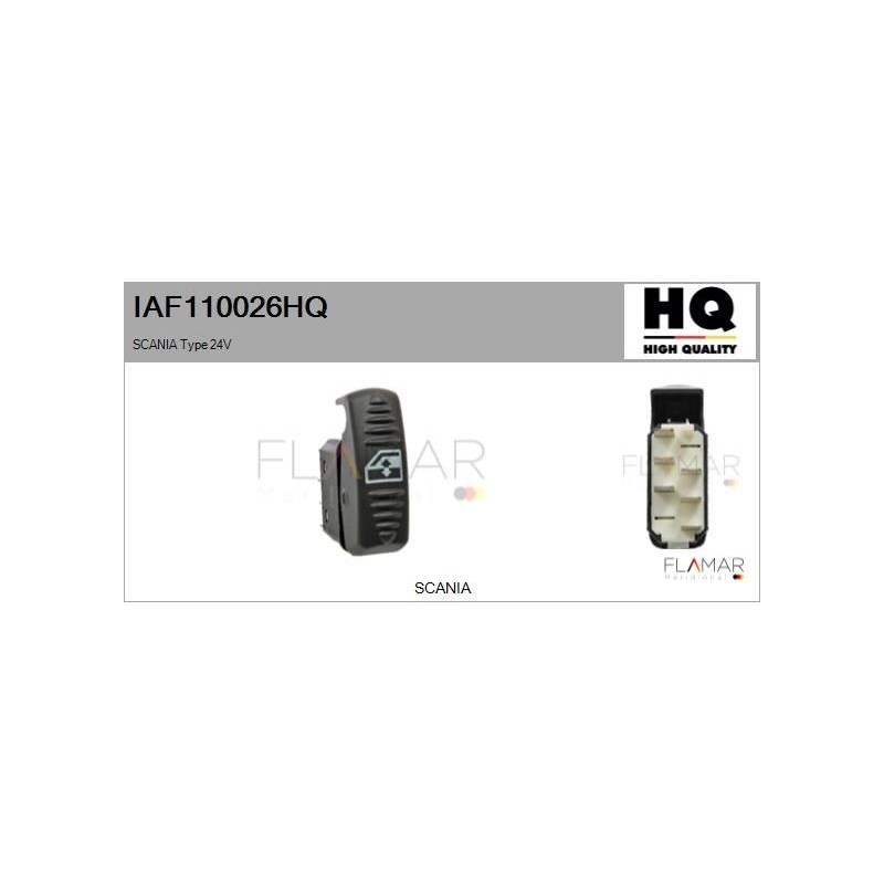 FLAMAR IAF110026HQ Interruptor, elevalunas - 1