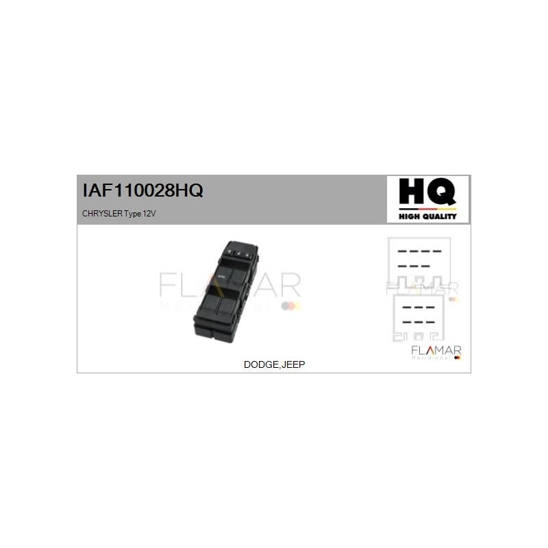 FLAMAR IAF110028HQ Interruptor, elevalunas - 1