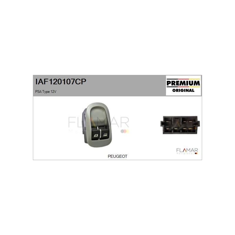 FLAMAR IAF120107CP Interruptor, elevalunas - 1