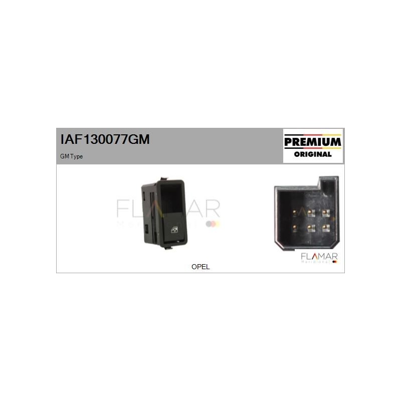 FLAMAR IAF130077GM Interruptor, elevalunas - 1
