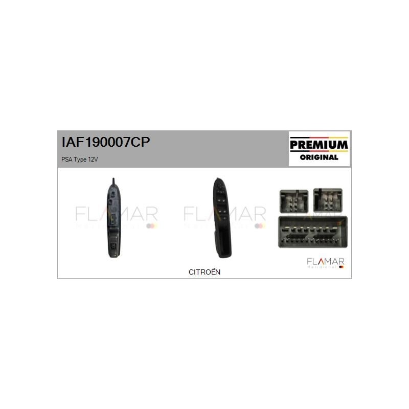FLAMAR IAF190007CP Interruptor, elevalunas - 1