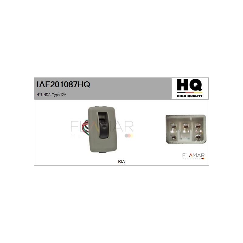FLAMAR IAF201087HQ Interruptor, elevalunas - 1