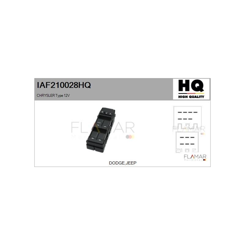 FLAMAR IAF210028HQ Interruptor, elevalunas - 1