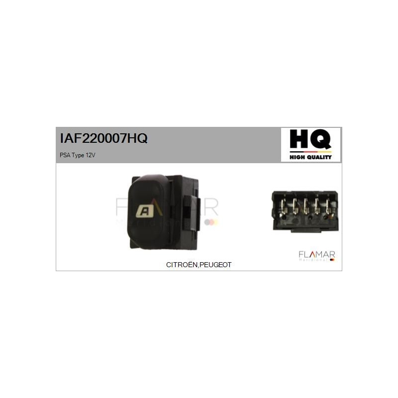 FLAMAR IAF220007HQ Interruptor, elevalunas - 1