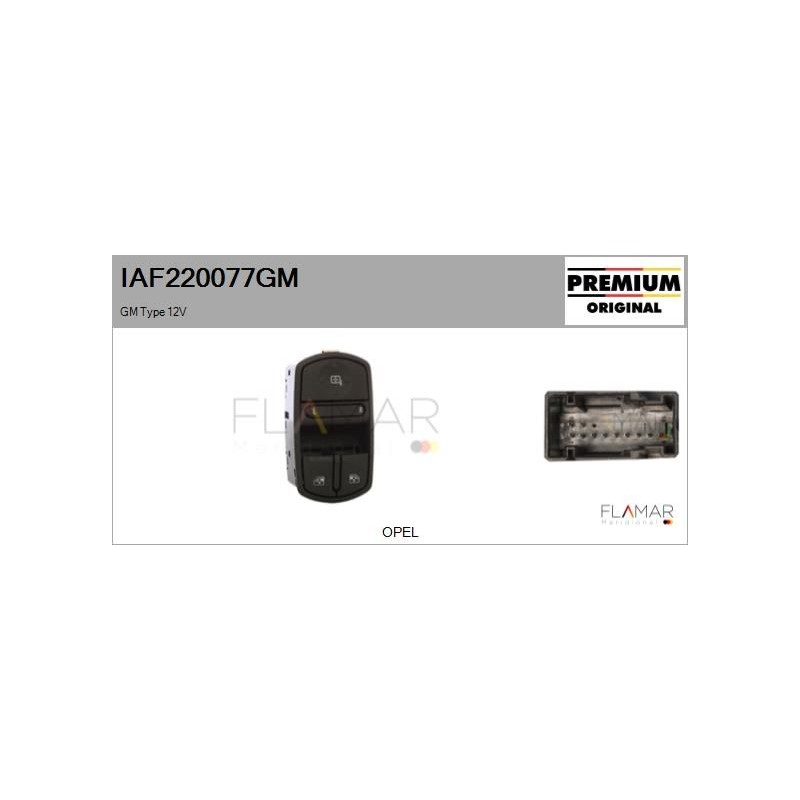 FLAMAR IAF220077GM Interruptor, elevalunas - 1
