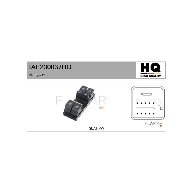 FLAMAR IAF230037HQ Interruptor, elevalunas - 1