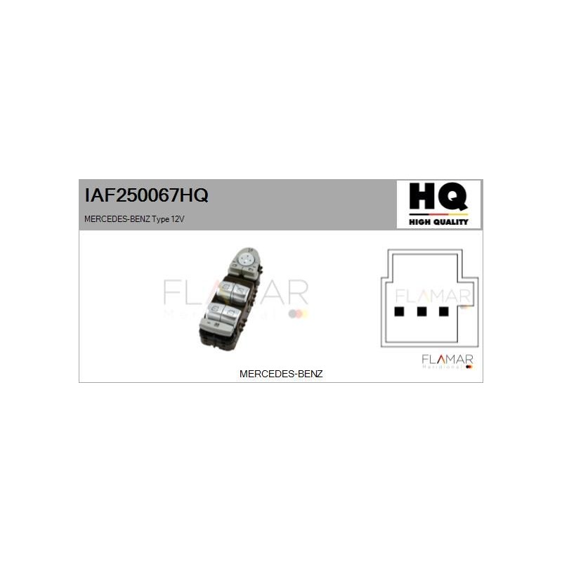 FLAMAR IAF250067HQ Interruptor, elevalunas - 1