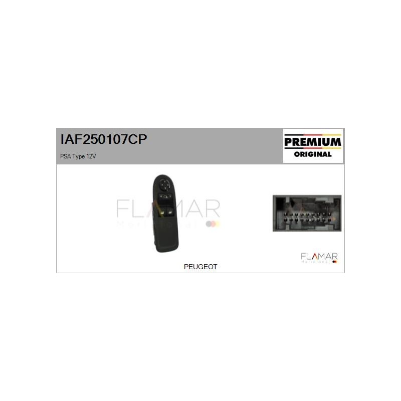 FLAMAR IAF250107CP Interruptor, elevalunas - 1